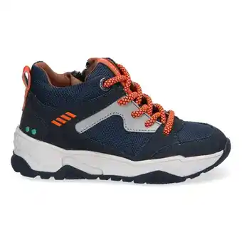 BunniesJR Bunniesjr 221843-129 - kinderschoenen jongens maat 24 - blauw oranje - sneakers aanbieding