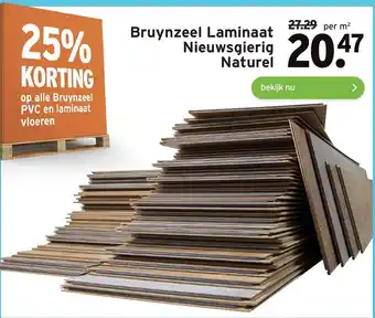 GAMMA Bruynzeel Laminaat Nieuwsgierig Naturel aanbieding