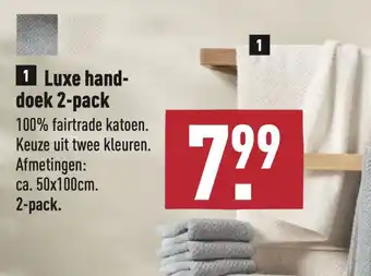 ALDI Luxe handdoek 2-pack aanbieding