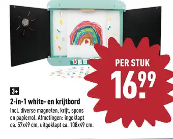 ALDI 2-in-1 white- en krijtbord aanbieding