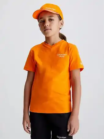 Calvin Klein Calvin klein t-shirt met v-hals van biologisch katoen aanbieding