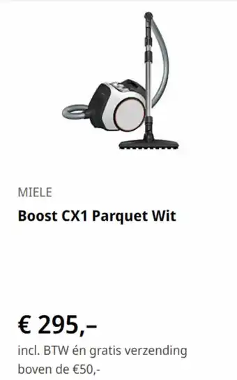 MediaMarkt MIELE Boost CX1 Parquet Wit aanbieding