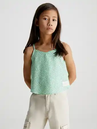 Calvin Klein Calvin klein lyocell cami top met gebloemd motief aanbieding