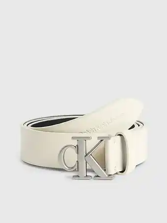 Calvin Klein Calvin klein leren riem met logo aanbieding