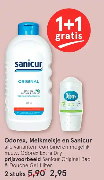 Etos Odorex, Melkmeisie en Sanicur aanbieding