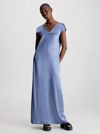 Calvin Klein Calvin klein satijnen maxi-jurk aanbieding