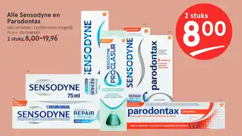 Etos Alle Sensodyne en Parodontax aanbieding