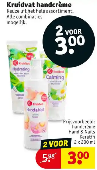 Kruidvat Kruidvat handcrème aanbieding