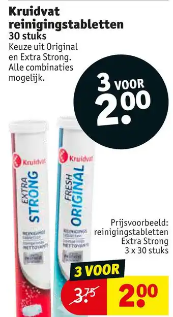 Kruidvat Kruidvat reinigingstabletten aanbieding