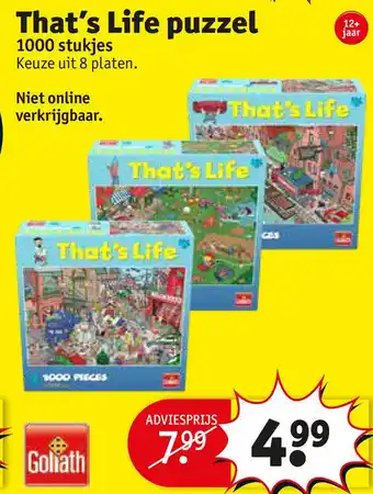 Kruidvat That's Life puzzel aanbieding