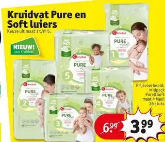 Kruidvat Kruidvat Pure en Soft luiers aanbieding