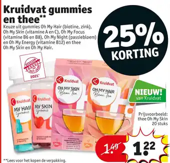 Kruidvat Kruidvat gummies en thee aanbieding