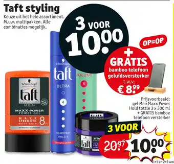 Kruidvat Taft styling aanbieding