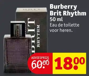 Kruidvat Burberry Brit Rhythm 50 ml aanbieding