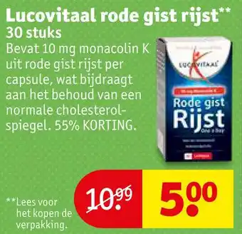 Kruidvat Lucovitaal rode gist rijst" aanbieding