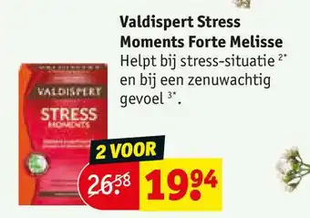 Kruidvat Valdispert Stress Moments Forte Melisse aanbieding