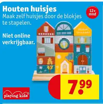 Kruidvat Houten huisjes aanbieding