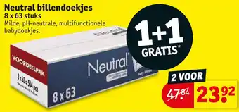 Kruidvat Neutral billendoekjes aanbieding