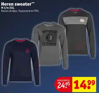 Kruidvat Heren sweater** aanbieding