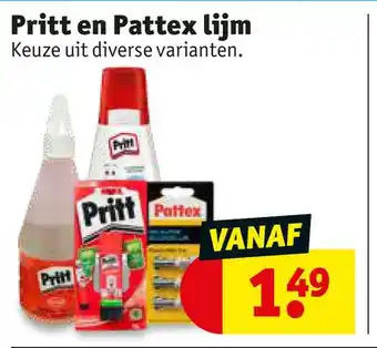 Kruidvat Pritt en Pattex lijm aanbieding