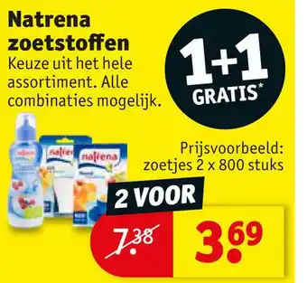 Kruidvat Natrena zoetstoffen aanbieding