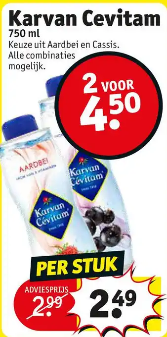 Kruidvat Karvan Cevitam 750 ml aanbieding