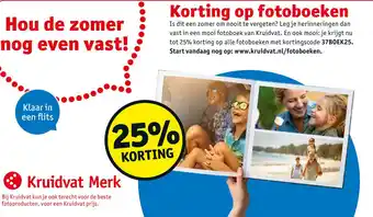 Kruidvat Korting op fotoboeken aanbieding