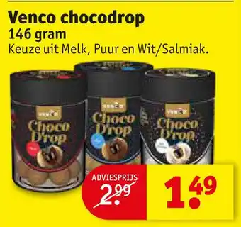 Kruidvat Venco chocodrop 146 gram aanbieding