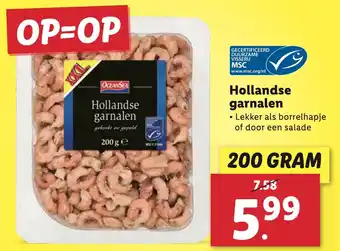 Lidl Hollandse garnalen aanbieding