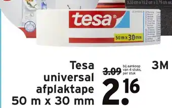 GAMMA Tesa Universal afplaktape 50m*30mm aanbieding