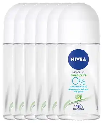 De Online Drogist Nivea fresh pure roll-on voordeelverpakking aanbieding