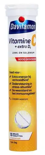 De Online Drogist Davitamon vitamine c + extra d3 bruistabletten aanbieding