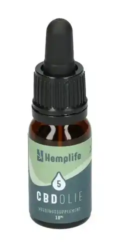 De Online Drogist Hemplife cbd olie 5% druppels aanbieding