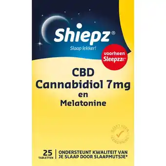 De Online Drogist Shiepz cbd cannabidiol 7mg en melatonine tabletten aanbieding