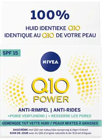 De Online Drogist Nivea q10 power anti-rimpel + porie verfijnende dagcrème aanbieding