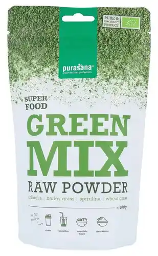 De Online Drogist Purasana green mix raw powder aanbieding