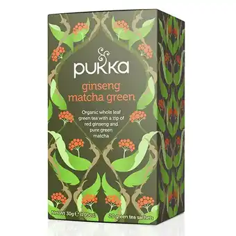 De Online Drogist Pukka ginseng matcha green thee aanbieding