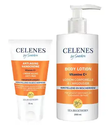 De Online Drogist Celenes by sweden sea buckthorn huidverzorgingsset - handcrème en bodylotion aanbieding