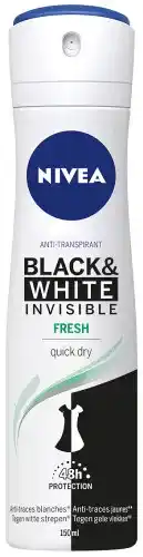 De Online Drogist Nivea black & white invisible fresh deodorant spray aanbieding
