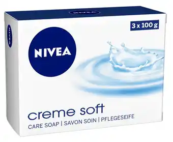 De Online Drogist Nivea creme soft handzeep 3x100gr aanbieding