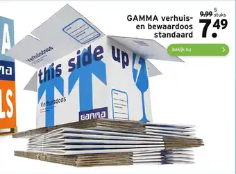 GAMMA GAMMA Verhuis- en bewaardoos standaard 5 stuks aanbieding