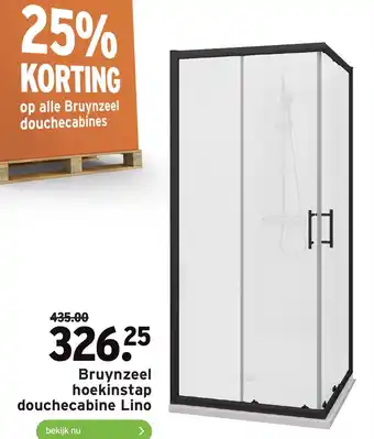 GAMMA Bruynzeel Hoekinstap douchecabine Lino aanbieding