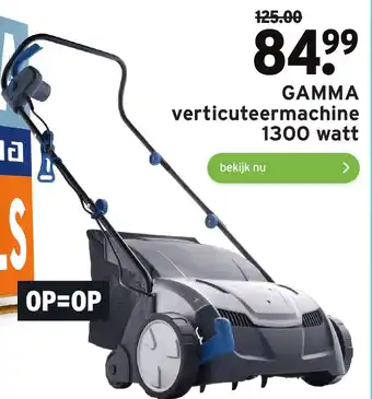 GAMMA GAMMA Verticuteermachine 1300 watt aanbieding