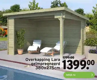 GAMMA Overkapping Lara 380*275cm geїmpregneerd aanbieding