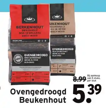 GAMMA Ovengedroogd Beukenhout 5st aanbieding