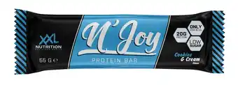 De Online Drogist Xxl nutrition n&aposjoy protein bar - cookies & cream aanbieding