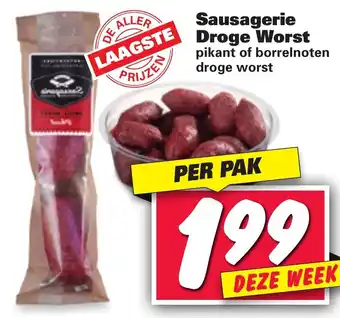 Nettorama Sausagerie Droge worst aanbieding