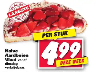 Nettorama Halve Aardbeien vlaai aanbieding