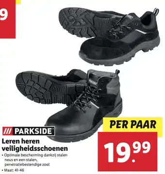 Lidl PARKSIDE Leren heren veiligheidsschoenen aanbieding