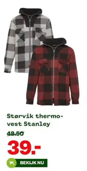 Welkoop Størvik thermo-vest Stanley aanbieding